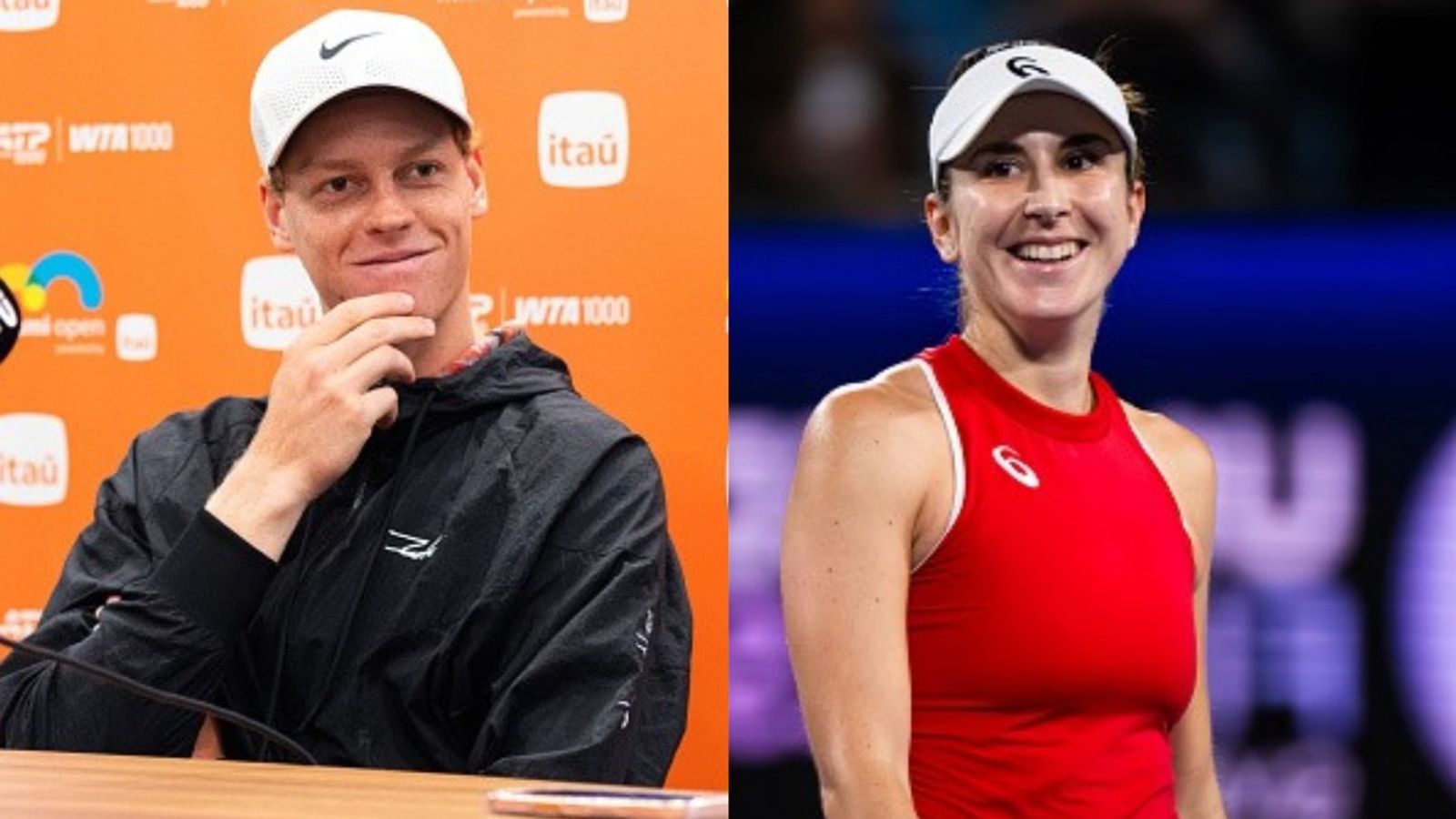 Watch: Jannik Sinner's adorable interaction with Belinda Bencic's daughter; video goes viral Jannik Sinner, Belinda Bencic in the frame (Images via Getty)