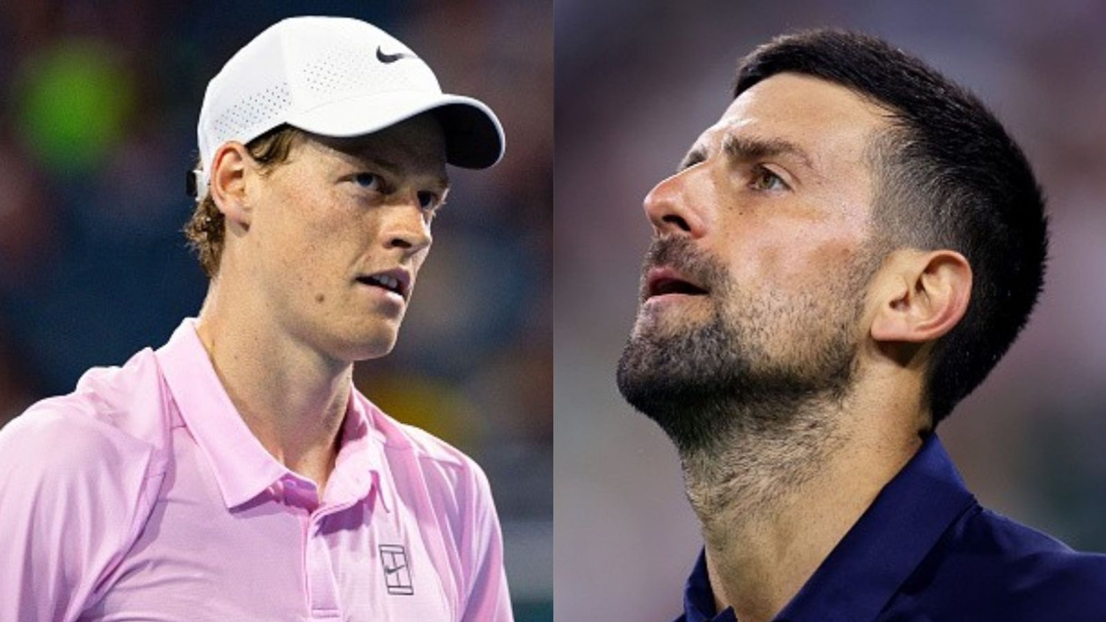 Jannik Sinner breaks Novak Djokovic's 10-year-old record in Miami Open Jannik Sinner, Novak Djokovic in the frame (Images via Getty)