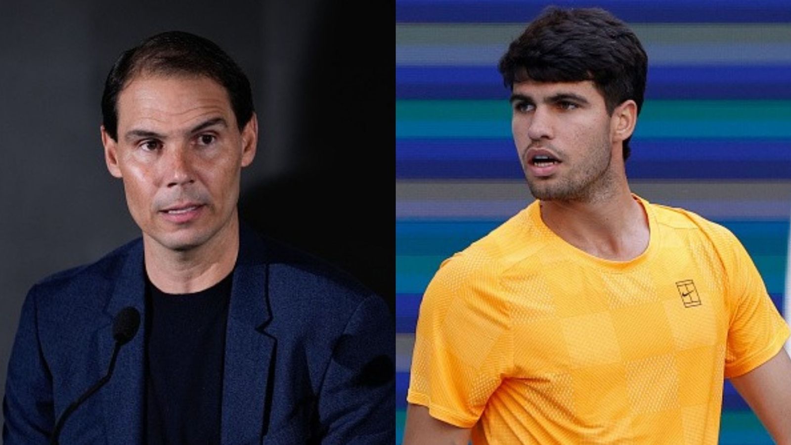 Rafael Nadal defends Carlos Alcaraz after Miami Open early exit Rafael Nadal, Carlos Alcaraz in the frame (Images via Getty)