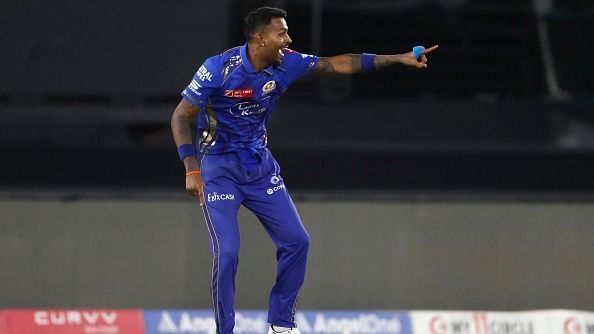 Mumbai Indians' Hardik Pandya in this frame. (Getty) Mumbai Indians' Hardik Pandya in this frame. (Getty)
