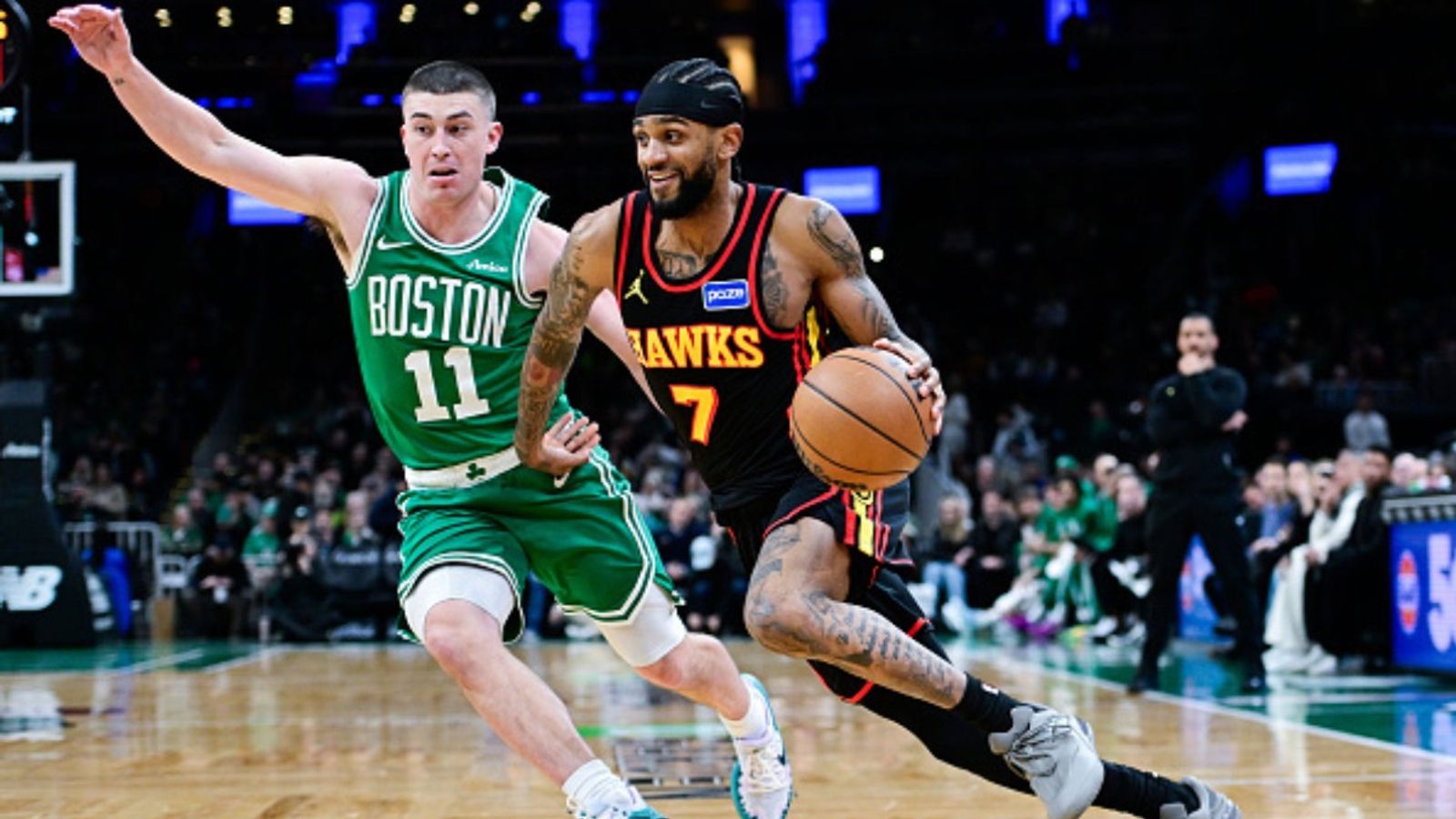 Celtics vs Hawks schedule: Date, time, live stream, and more on NBA 2025-26 season (March 27) Celtics vs Hawks in the frame (Image via Getty)
