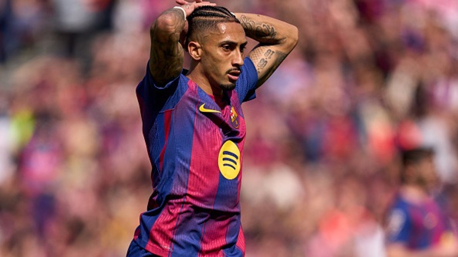 BIG loss for Barcelona, star forward to stay out of action for five weeks due to hamstring injury Raphinha in the frame.