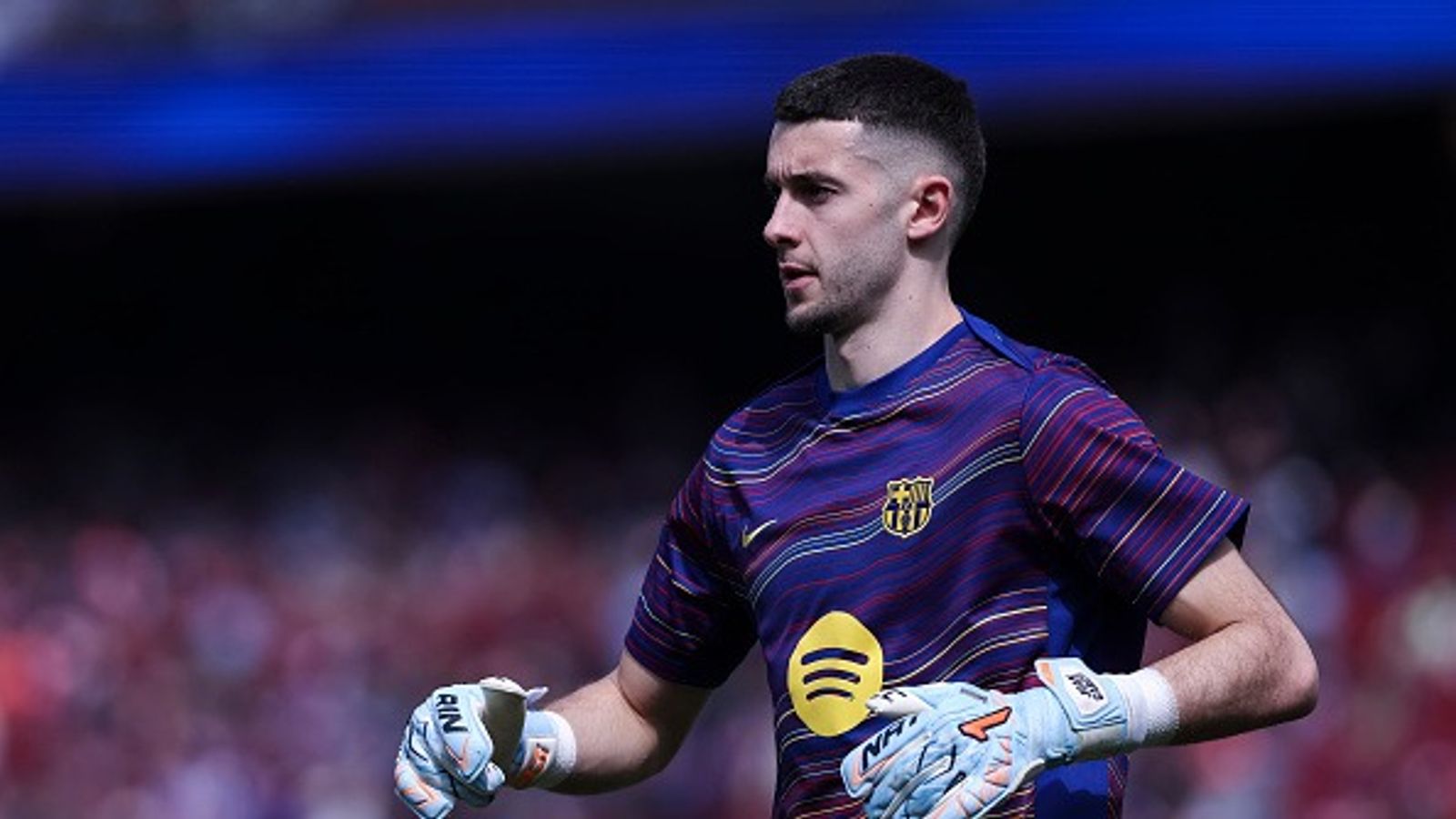 Arsenal's David Raya heaps praise on Barcelona's star goalkeeper Joan Garcia, says 'he's a good guy' Joan Garcia in the frame.