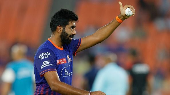 Mumbai Indians' pace spearhead Jasprit Bumrah in this frame. (Getty) Mumbai Indians' pace spearhead Jasprit Bumrah in this frame. (Getty)