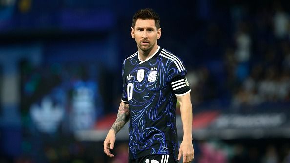 Lionel Messi of Argentina looks on during the international friendly match between Argentina and Mauritania at Estadio Alberto J. Armando on March 27, 2026 in Buenos Aires, Argentina.