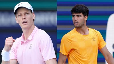 Jannik Sinner pile pressure on Carlos Alcaraz as he wins Miami Open final Jannik Sinner pile pressure on Carlos Alcaraz as he wins Miami Open final