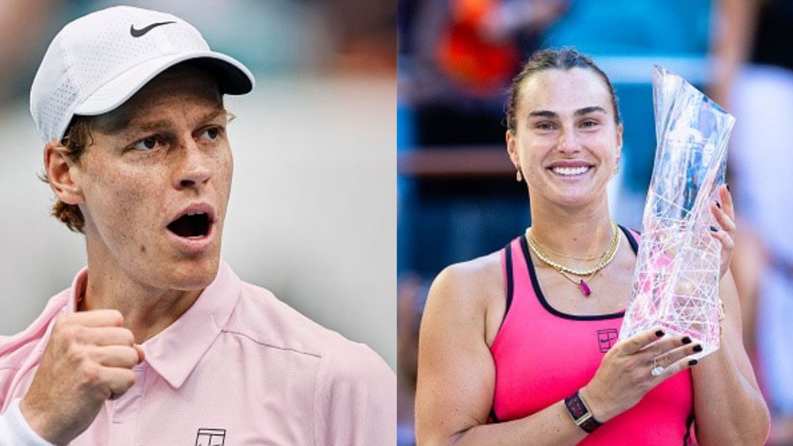 Sinner & Sabalenka create history; becomes first players since Djokovic & Azarenka to… Jannik Sinner, Aryna Sabalenka in the frame (Images via Getty)