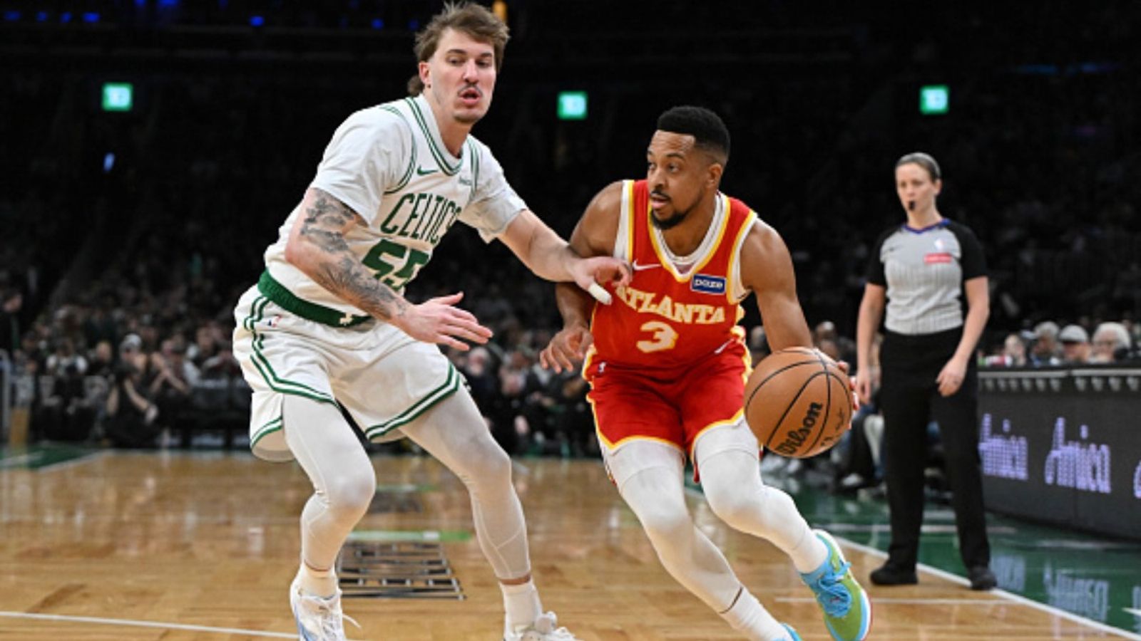 Celtics vs Hawks schedule: Date, time, live stream, and more on NBA 2025-26 season (March 30) Celtics vs Hawks in the frame (Image via Getty)