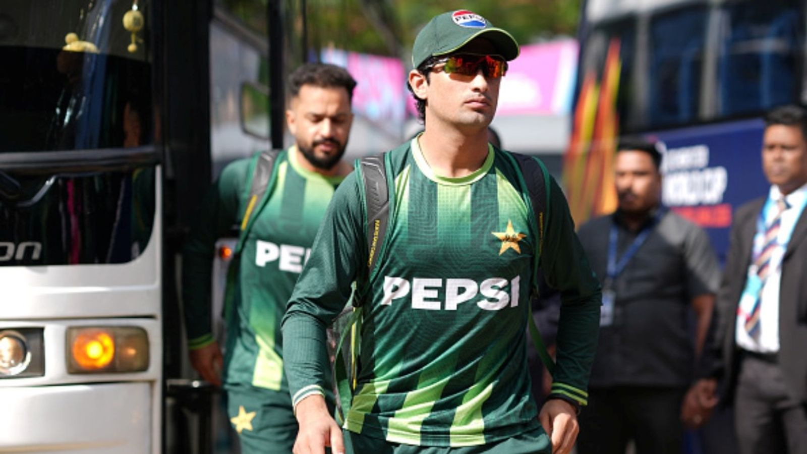 Ex-PAK batter claims Naseem Shah escaped 2-year ban, PCB chief saved career despite post against Maryam Nawaz Naseem Shah of Pakistan during the ICC Men's T20 World Cup 2026 match against Netherlands at Sinhalese Sports Club on February 07, 2026 in Colombo, Sri Lanka.