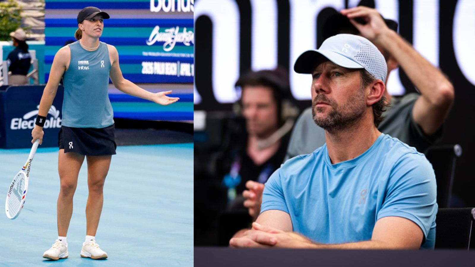Iga Swiatek–Wim Fissette split explained: Real story behind the shock decision Iga Swiatek and Wim Fissette in the frame (via Getty)