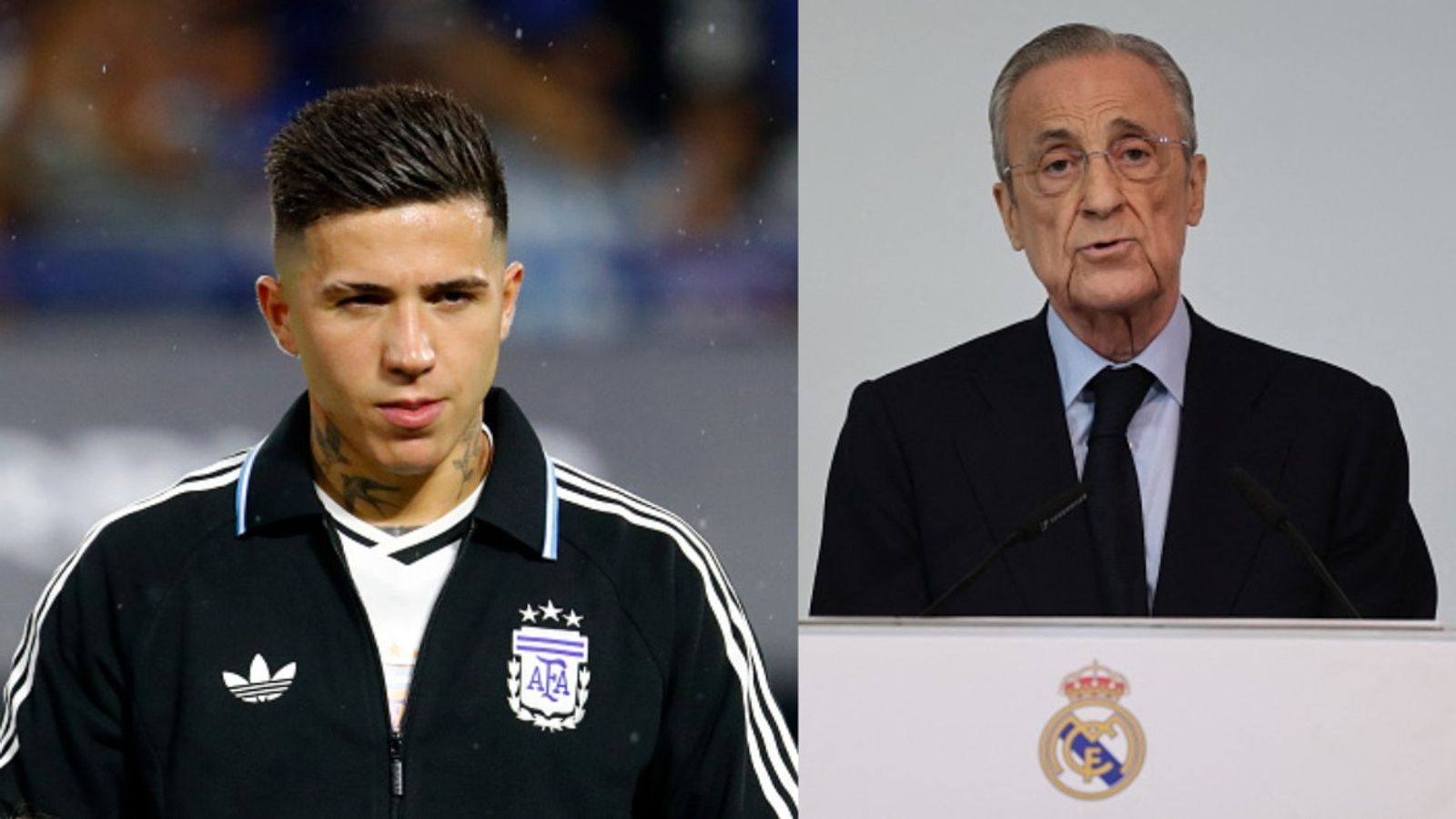Enzo Fernandez to Real Madrid? Florentino Perez makes decisive call Enzo Fernandez and Florentino Perez in the frame (via Getty)
