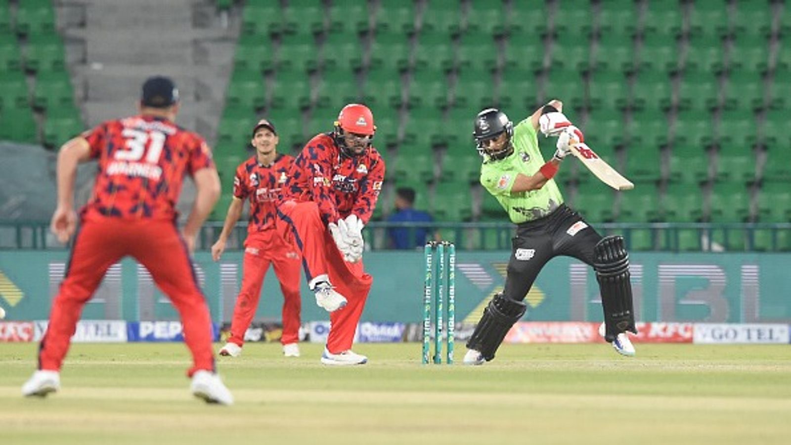 PCB introduces strict family visit rules for PSL players after major hotel security concern Sikandar Raza plays a shot during the Pakistan Super League (PSL) match between Lahore Qalandars and Karachi Kings at Gaddafi Stadium in Lahore (Getty)