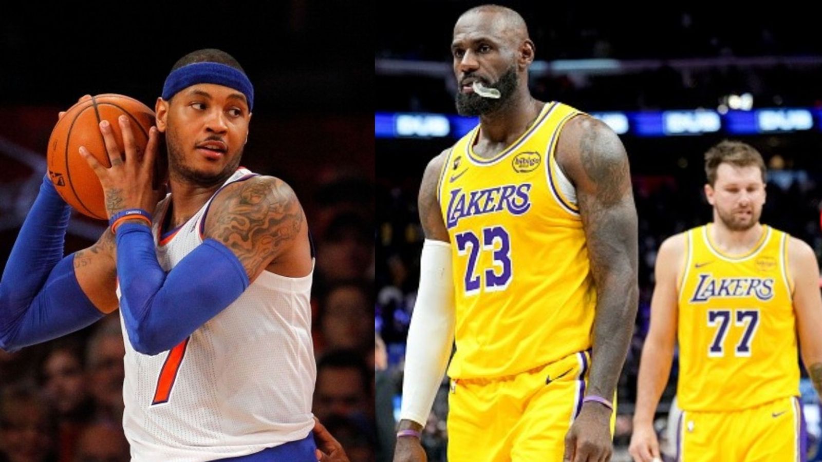 Is Carmelo Anthony REALLY coming out of retirement to join Lakers? Exploring viral rumor Carmelo Anthony, LeBron James in the frame (Images via Getty)