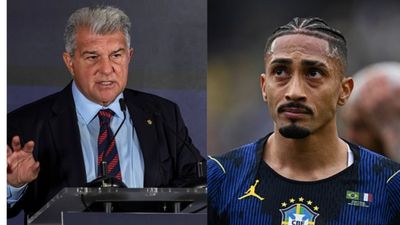 FC Barcelona president Joan Laporta slams FIFA for Raphinha injury ahead of crucial UCL clash Barca president Joan Laporta blasts FIFA over Raphinha injury