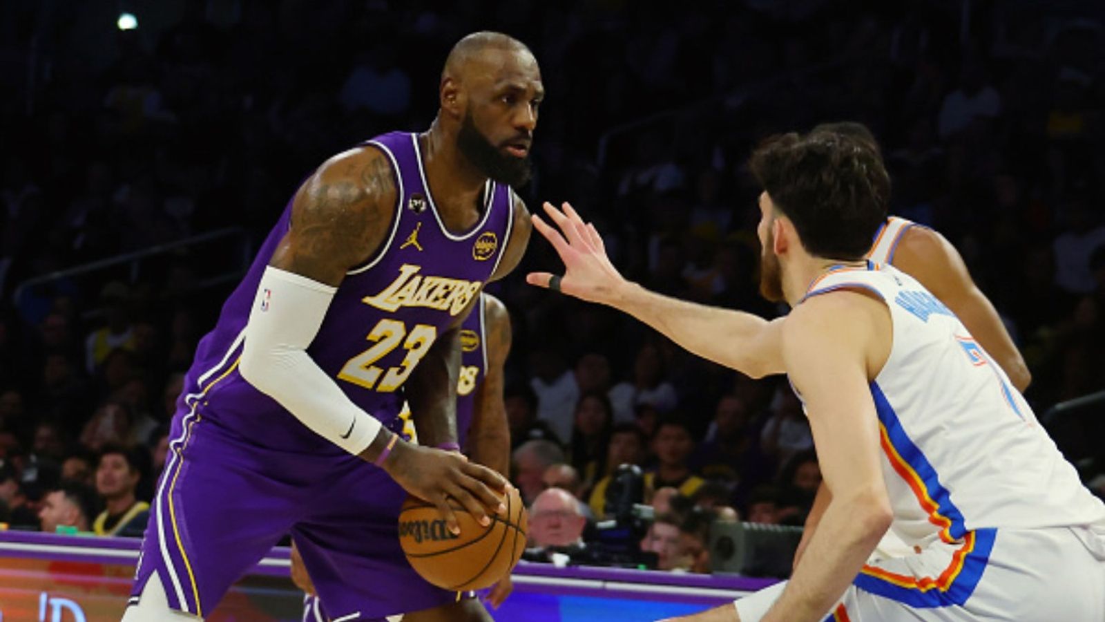 Lakers vs Thunder schedule: Date, time, live stream, and more on NBA 2025-26 season (April 2) Lakers vs Thunder in the frame (Image via Getty)