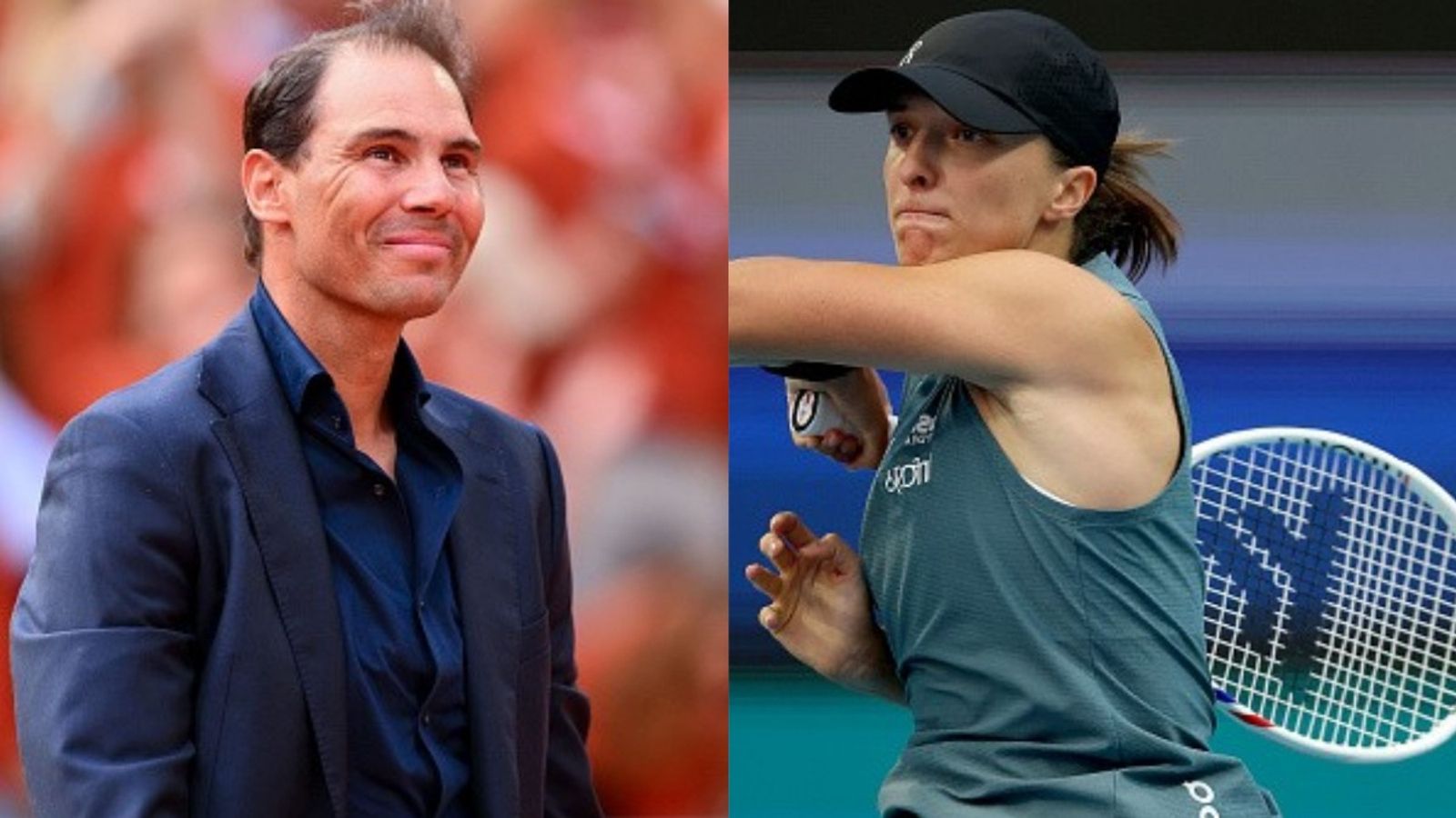 Watch: Rafael Nadal helps Iga Swiatek in training with new coach Francisco Roig Rafael Nadal, Iga Swiatek in the frame (Images via Getty)