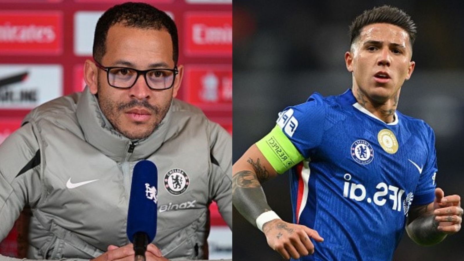 'A line was crossed': Chelsea boss leaves out Enzo Fernandez for next two matches after Real Madrid comments Liam Rosenior, Enzo Fernandez in the frame (Images via Getty)