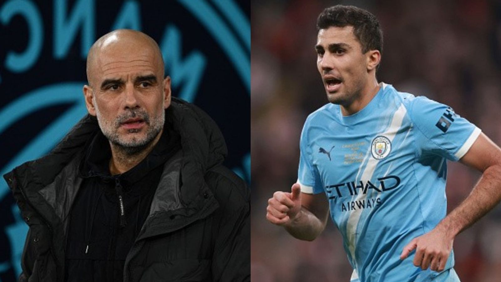 Pep Guardiola gets brutally honest on Rodri's future with Man City amid Real Madrid rumors Pep Guardiola, Rodri in the frame (Images via Getty)