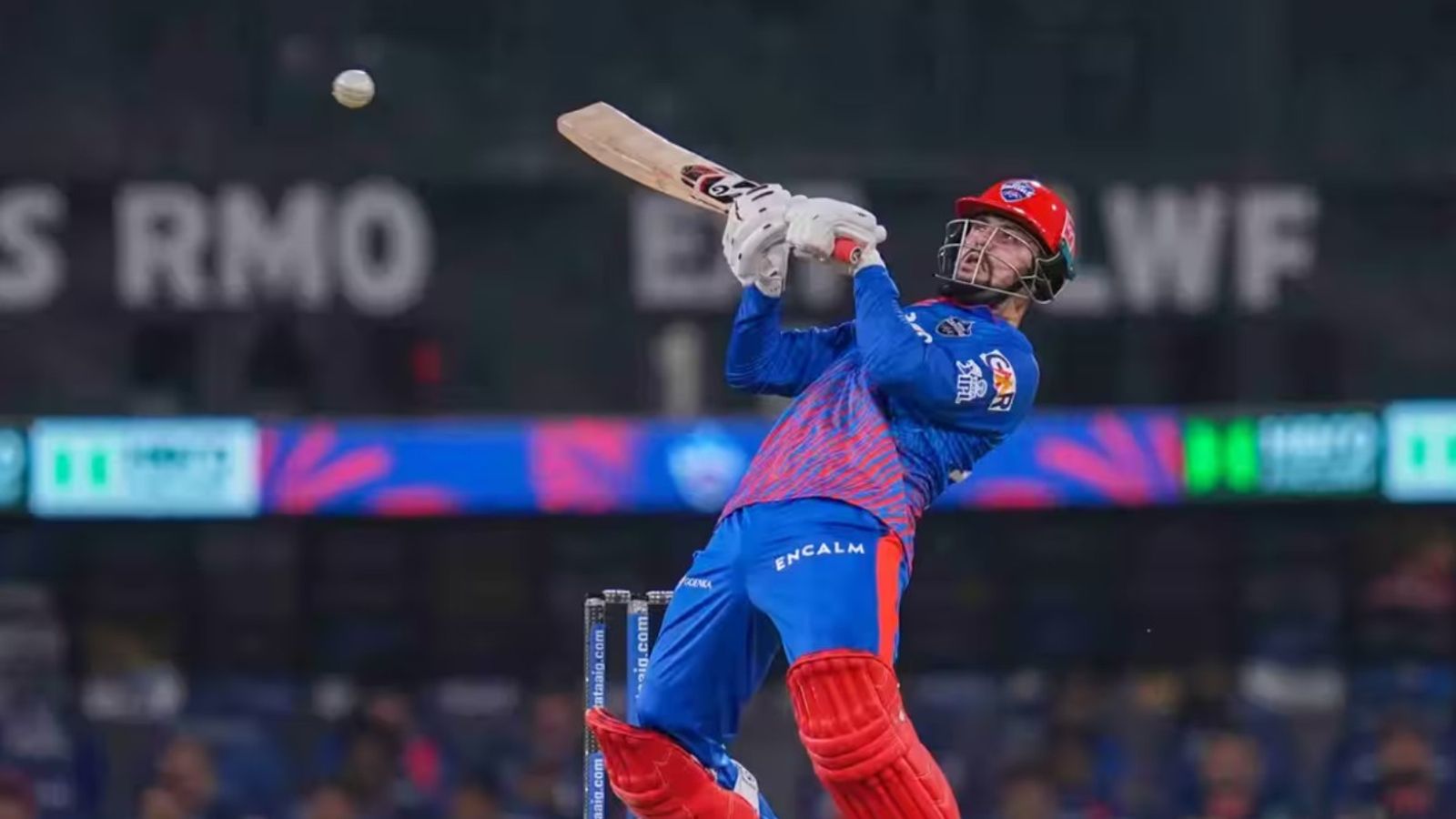 Sameer Rizvi misses out on maiden IPL 2026 century as DC beat MI by six wickets Sameer Rizvi smashing a six (IPL/BCCI)