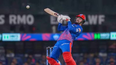 Sameer Rizvi misses out on maiden IPL 2026 century as DC beat MI by six wickets Sameer Rizvi smashing a six (IPL/BCCI)