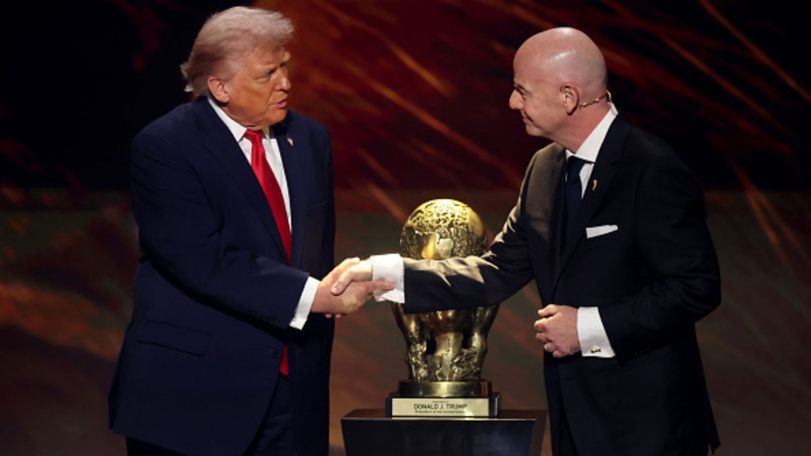 President Trump wants NFL to rename itself so soccer can claim 'Football' title Donald Trump, Gianni Infantino in the frame (Image via Getty)