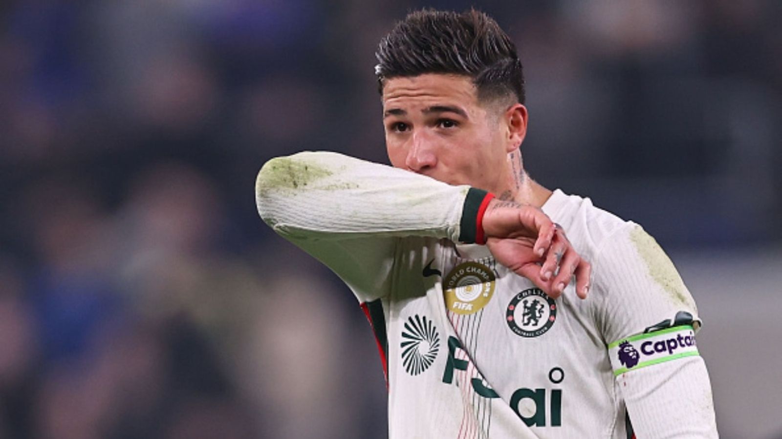 Will Enzo Fernandez be stripped of Vice Captaincy? Chelsea boss Liam Rosenior drops truth bomb Enzo Fernandez in the frame (Image via Getty)