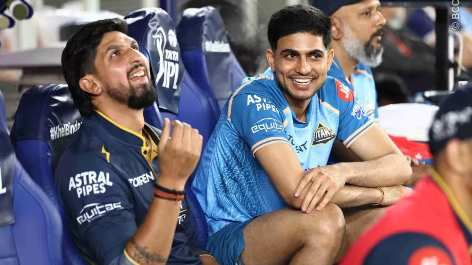 Will Shubman Gill play GT's next match vs DC? Coach says 'Injury management isn't my forte. But...' Gujarat Titans captain Shubman Gill talks to his teammate Ishant Sharma in the dugout during IPL 2026 clash against Rajasthan Royals (Source: BCCI).