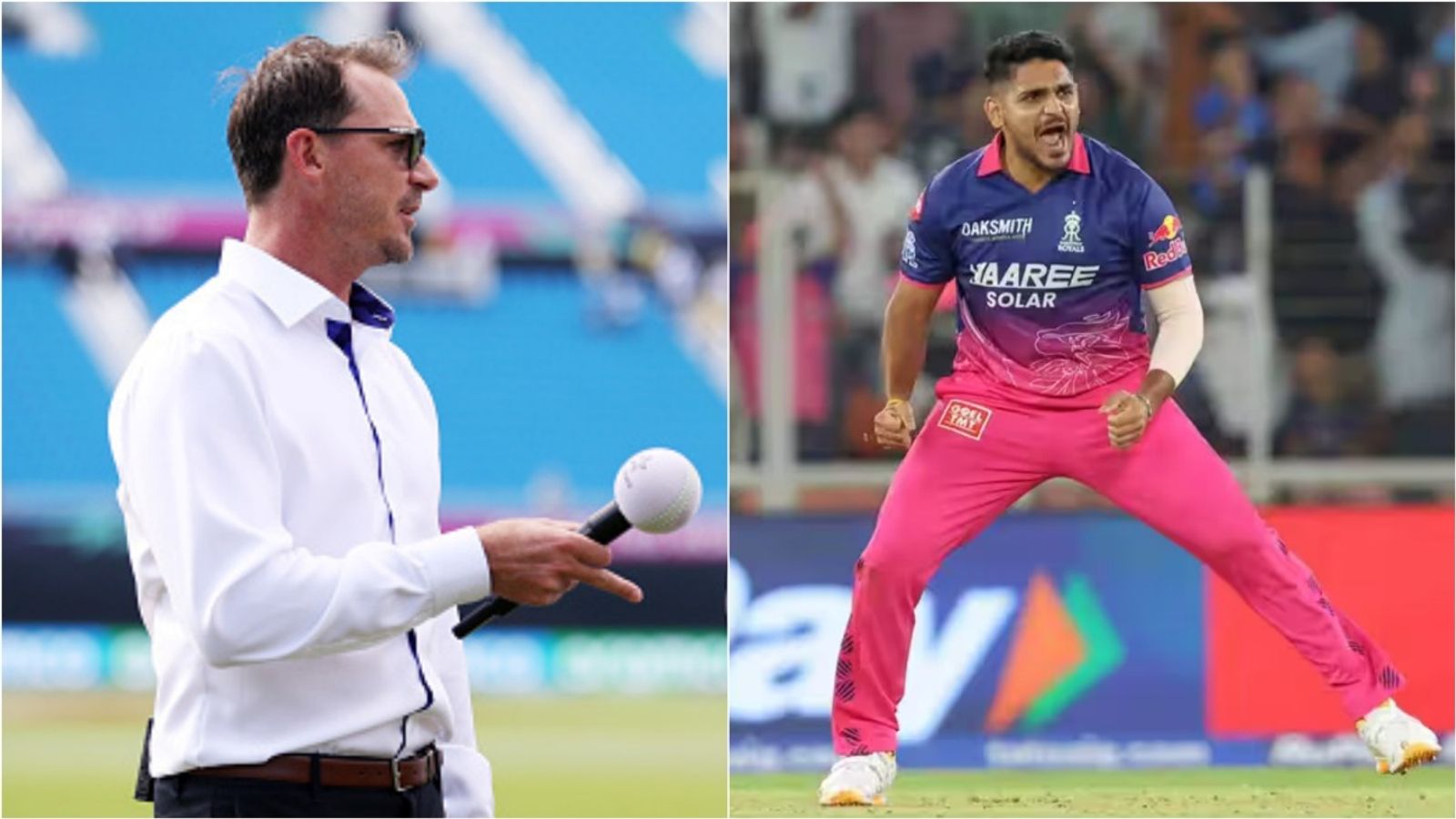 Dale Steyn hails fearless Tushar Deshpande for ensuring 'Indian selectors don't take their eyes off him' with last over heroics South Africa's former cricketer-turned-commentator Dale Steyn; Rajasthan Royals' Tushar Deshpande celebrates Gujarat Titans' Rashid Khan's wicket in IPL 2026.