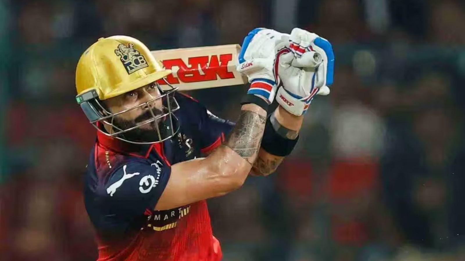 Virat Kohli surpasses Rohit Sharma to register unique IPL record during RCB vs CSK clash Virat Kohli smashing a six (BCCI/IPL)