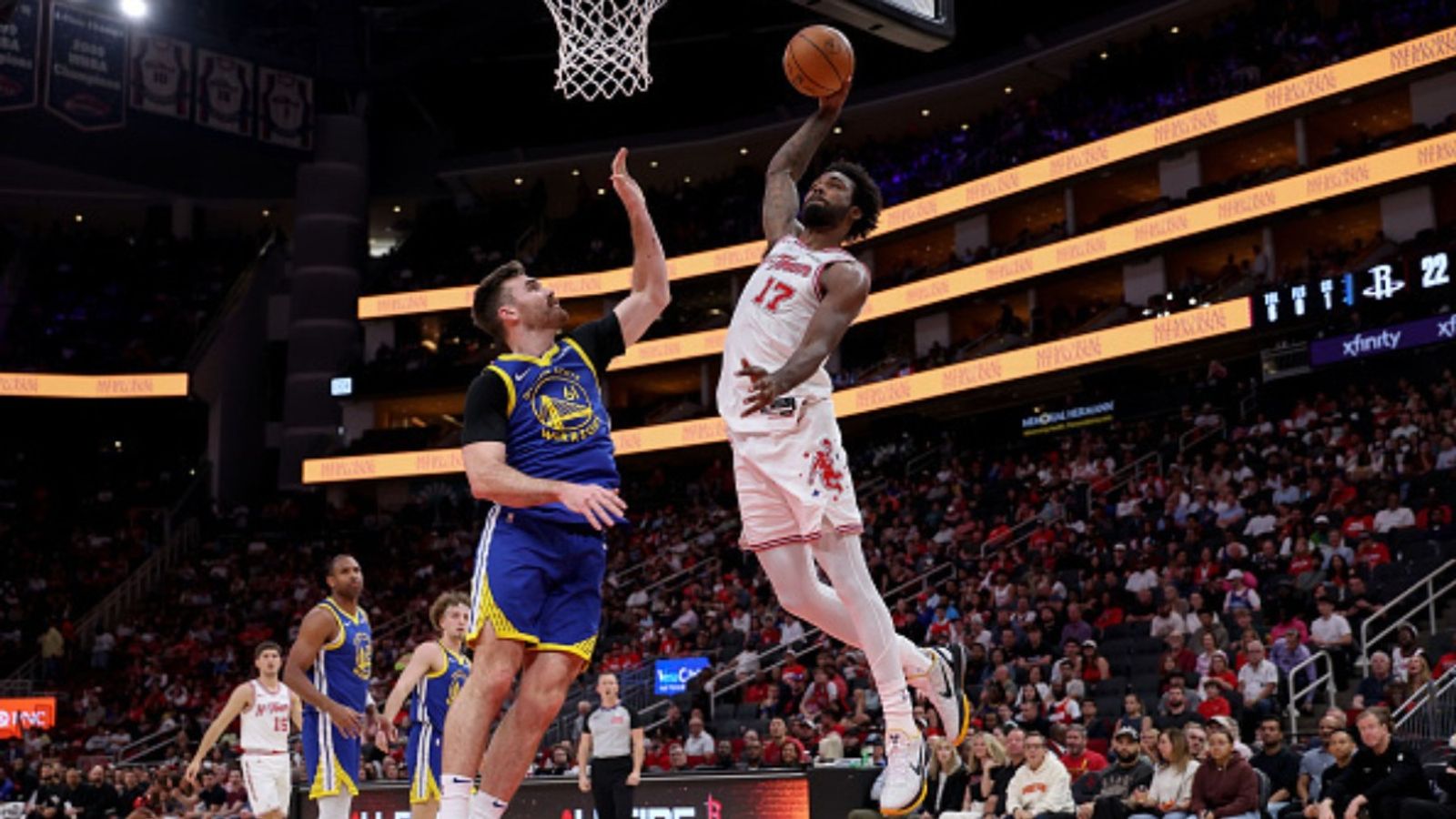 Rockets vs Warriors schedule: Date, time, live stream, and more on NBA 2025-26 season (April 5) Warriors vs Rockets in the frame (Image via Getty)