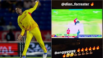 Benched by CSK, Akeal Hosein cheers for JSK teammate hitting Mohammand Nawaz for 3 sixes in PSL via Instagram Akeal Hosein