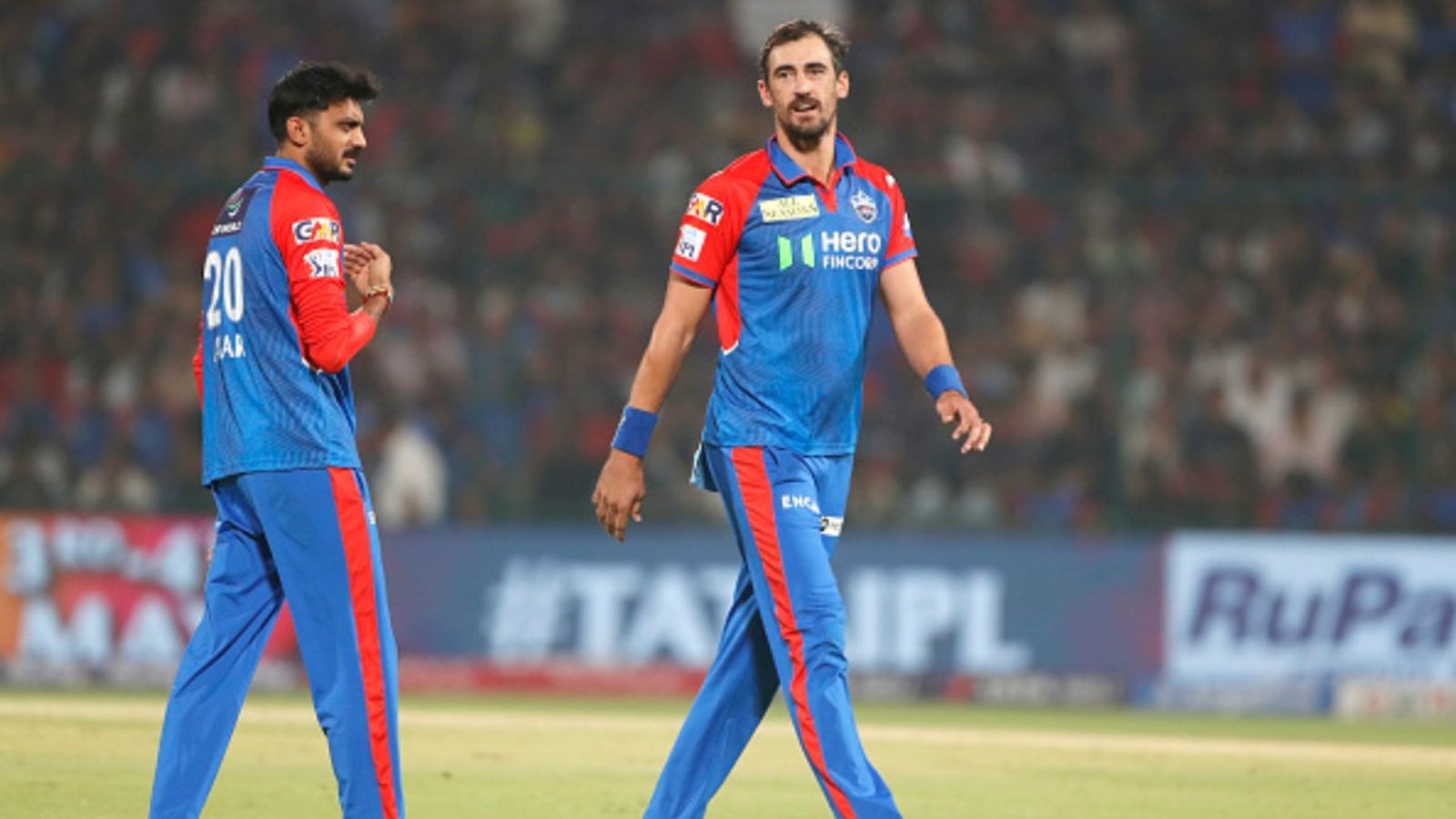 Big blow to Delhi Capitals as no Mitchell Starc services vs GT, CSK & RCB: Report Delhi Capitals captain Axar Patel and Mitchell Starc during the 2025 IPL match against Royal Challengers Bengaluru on April 27, 2025, in Delhi, India.