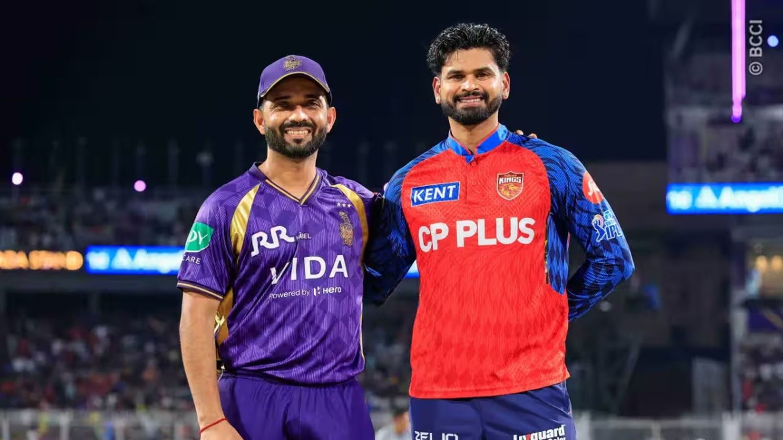 WATCH: Shreyas Iyers' sister takes cheeky 'ek point ditta' dig at KKR after rain-hit IPL 2026 clash Ajinkya Rahane and Shreyas Iyer in the frame.