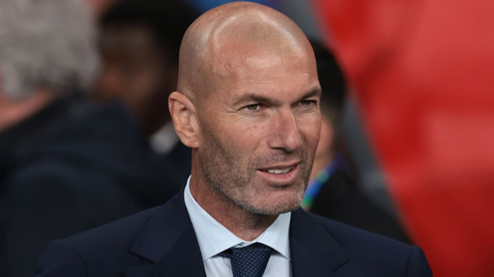 Zinedine Zidane spotted at Santiago Bernabeu for Real Madrid-Bayern Munich Champions League clash Zinedine Zidane in the frame (Image via Getty)