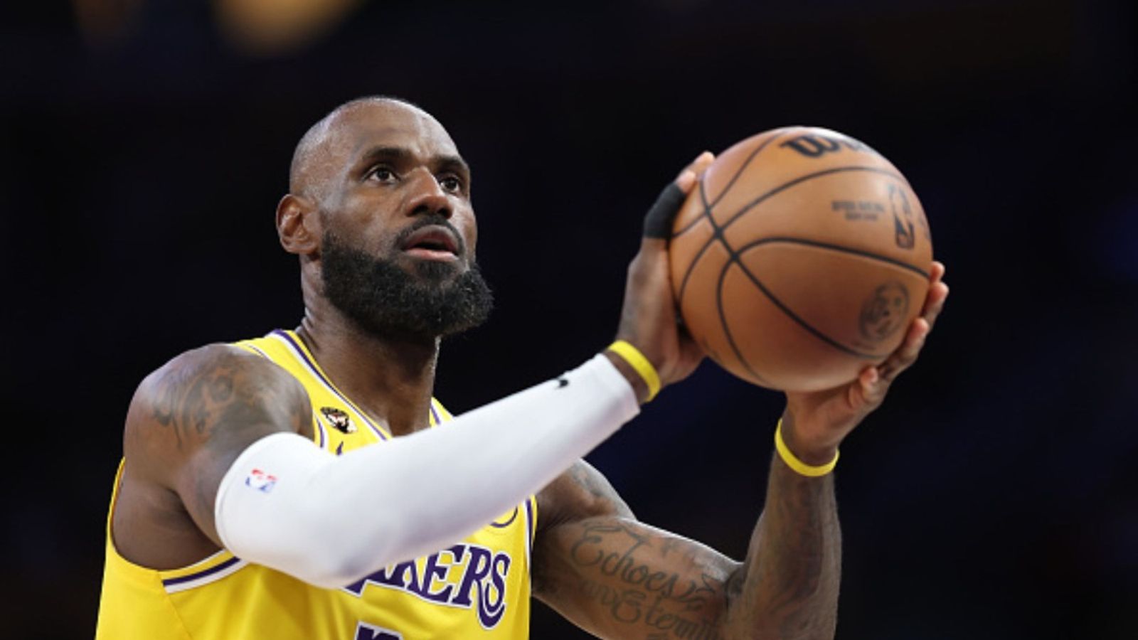 LeBron James ruled out for Lakers vs Thunder NBA clash in absence of Doncic & Reaves LeBron James in the frame (Image via Getty)