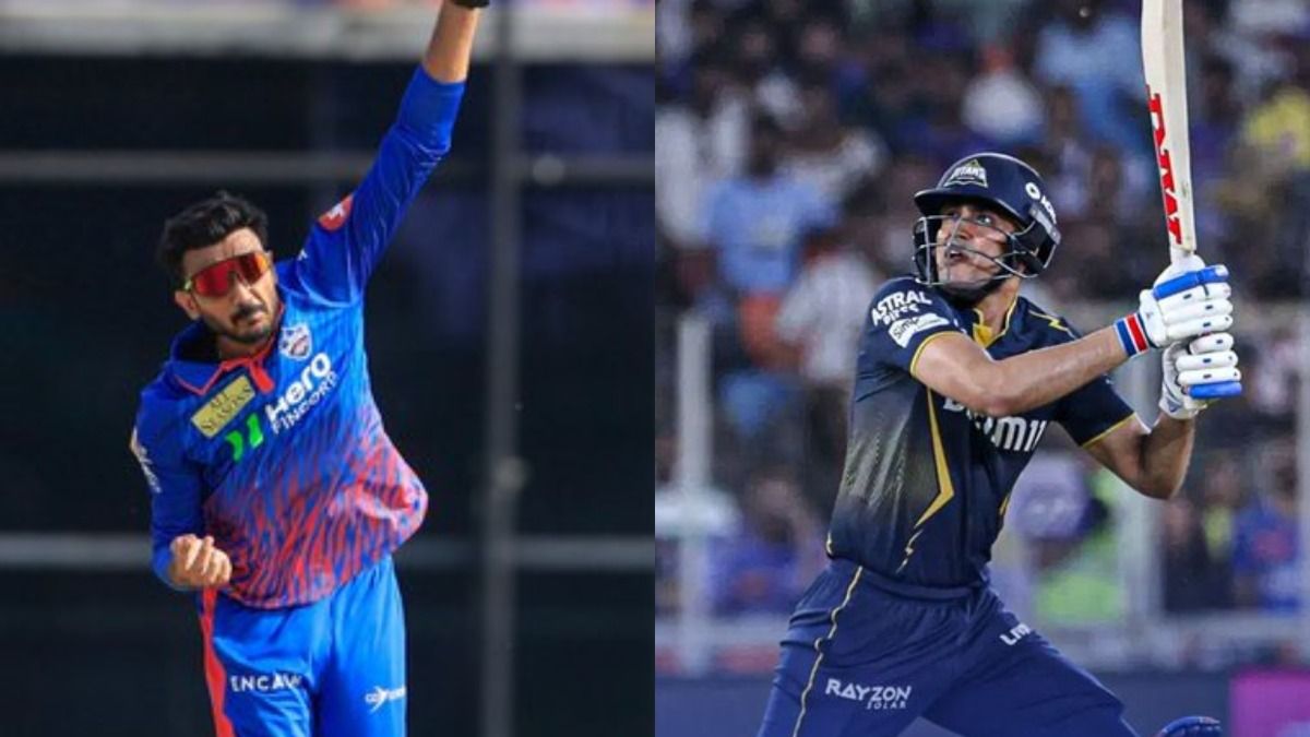 DC skipper Axar Patel (L) and GT captain Shubman Gill in this frame. (Screengrab) DC skipper Axar Patel (L) and GT captain Shubman Gill in this frame. (Screengrab)