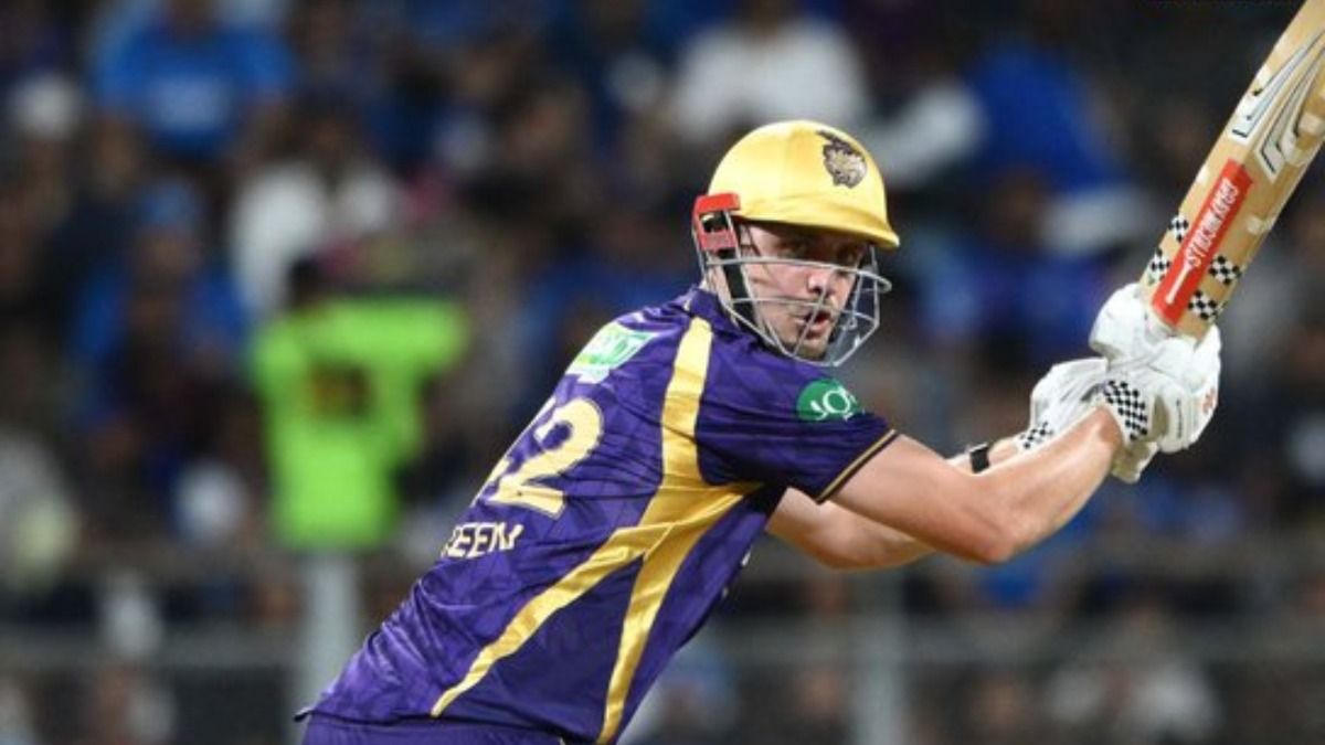 KKR's star all-rounder Cameron Green in this frame. (Screengrab)