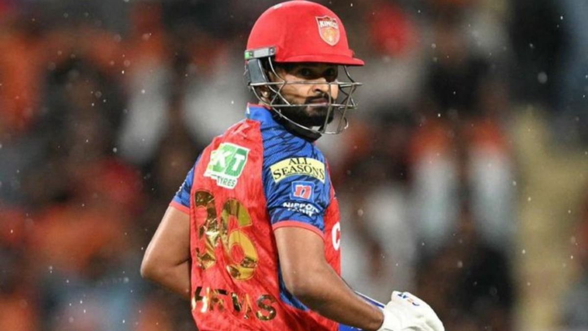 PBKS skipper Shreyas Iyer in frame. (Screengrab) PBKS skipper Shreyas Iyer in frame. (Screengrab)