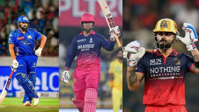 SA legend compares Sooryavanshi's star power with Kohli-Rohit, says 'He could become a proper...' Mumbai Indians' Rohit Sharma (L), Rajasthan Royals' Vaibhav Sooryavanshi (C) and RCB's Virat Kohli in this frame. (X)