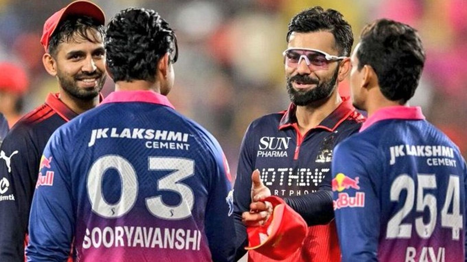 IPL 2026: Virat Kohli writes special note for RR's Vaibhav Sooryavanshi after blistering knock vs RCB Virat Kohli congratulating Vaibhav Sooryavanshi after RR vs RCB IPL game (X).