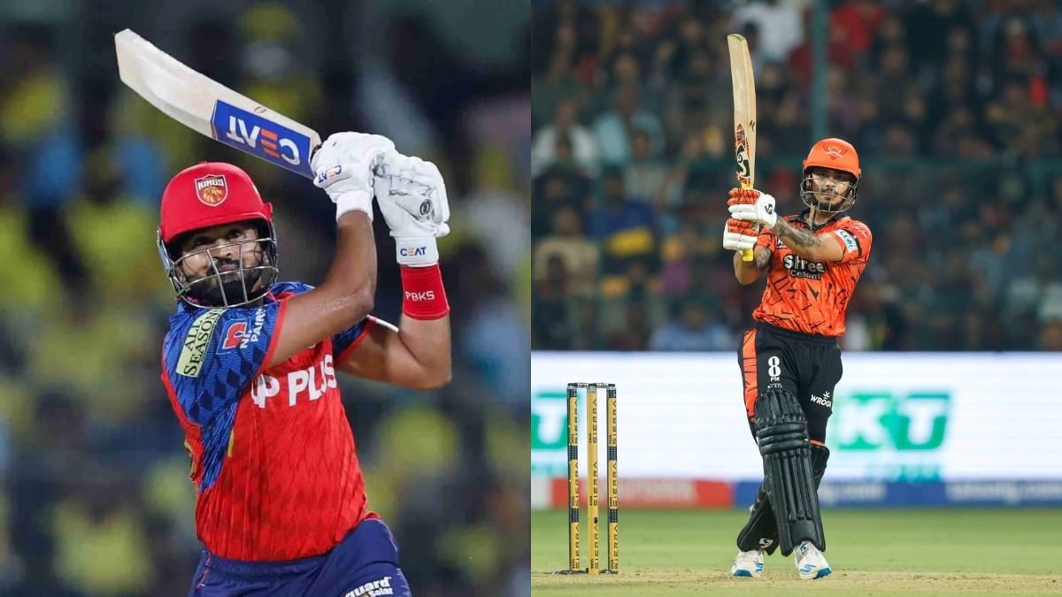 Punjab Kings' skipper Shreyas Iyer (L) and Sunrisers Hyderabad captain Ishan Kishan (R) in this frame (X).