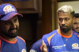 WATCH: Hardik Pandya's video of congratulating Rohit Sharma for completing 15 years with Mumbai Indians goes viral SportsTak