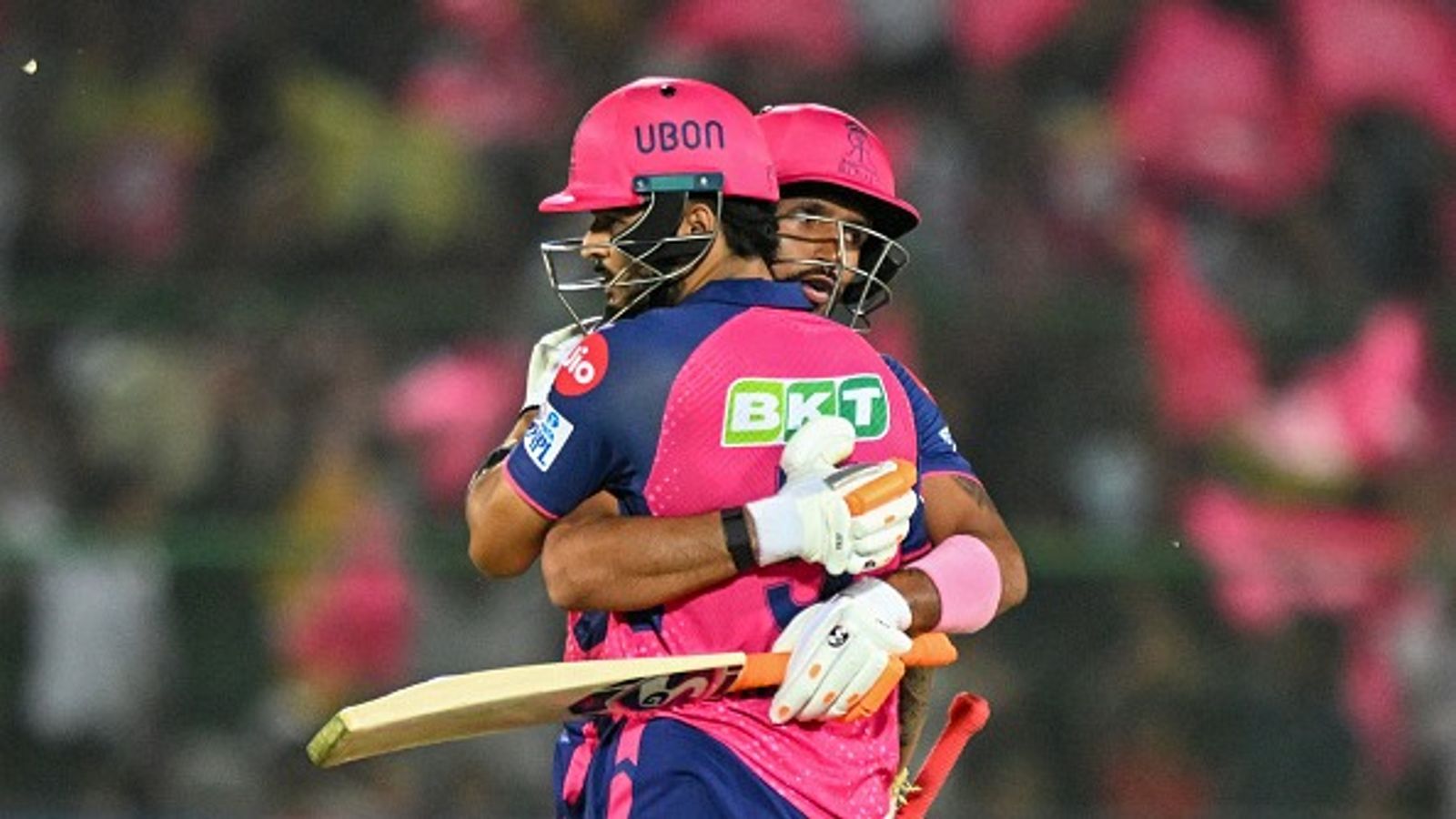 'Parag is playing because he is the captain': India's WC-winner cracks whip at RR skipper Rajasthan Royals' Riyan Parag (L) and Dhruv Jurel in this frame. (Getty)