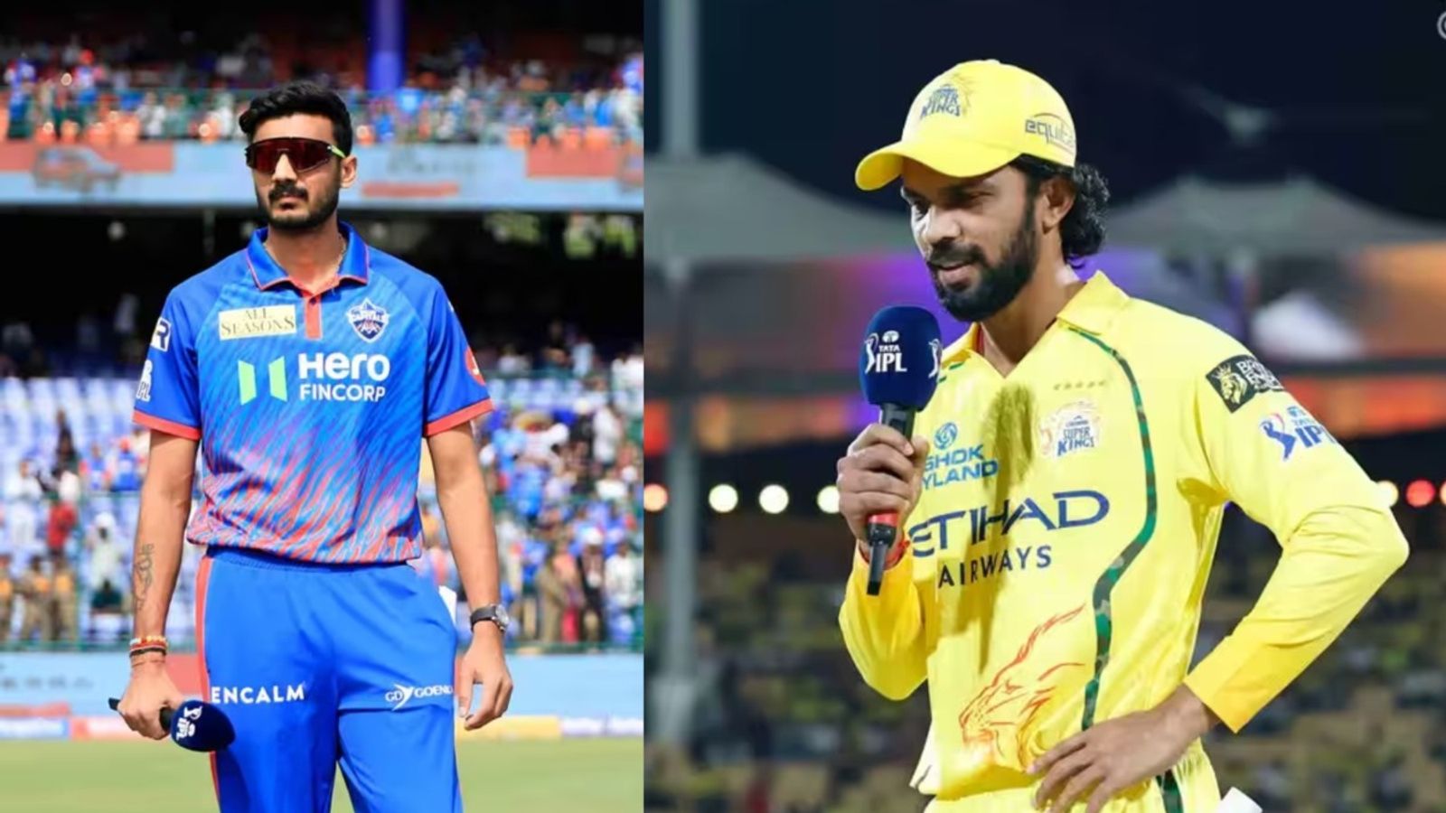 IPL 2026: DC opt to bowl against Brevis-boosted CSK, Rs 8.4 cr recruit makes debut; Know playing XIs DC captain Axar Patel (L) and CSK skipper Ruturaj Gaikwad in frame. (BCCI/IPL)