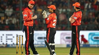 'We're not good at...': Gutted Ishan Kishan admits SRH's biggest flaw after losing to PBKS L-R: SRH's Heinrich Klaasen (L), Ishan Kishan (C) and Abhishek Sharma in frame. (Getty)