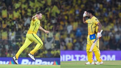 IPL 2026: Samson's ton, Overton's 4-fer help CSK return to winning ways after sinking DC by 23 runs CSK's Jamie Overton (L) and Sanju Samson in frame. (IPL/X)