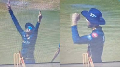 Watch: Shubman Gill's childlike celebration after winning toss against LSG goes viral Shubman Gill's childlike celebration after winning toss against LSG goes viral. (Screenshot)