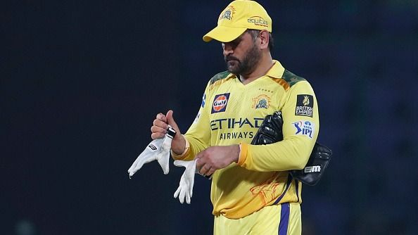Chennai Super Kings' legend MS Dhoni in this frame. (Getty)