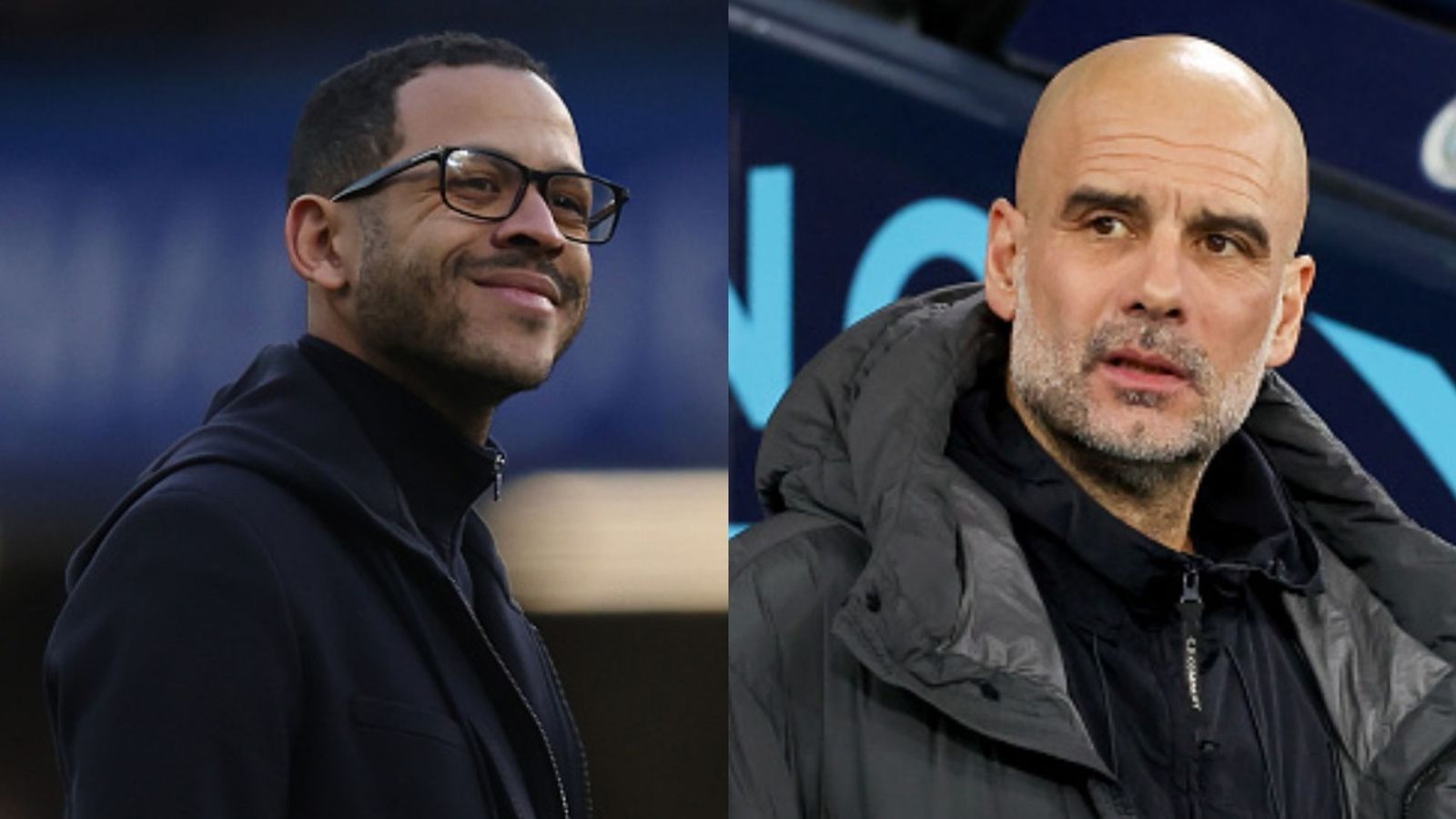 Manchester City vs Chelsea schedule: Date, time, venue, live stream in UK, USA, India & more on Premier League Week 32 game Liam Rosenior, Pep Guardiola in the frame (Images via Getty)