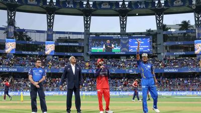 Revealed: Why RCB, MI players are sporting black armbands during IPL 2026 clash at Wankhede Hardik Pandya and Rajat Patidar at toss (IPL/BCCI)